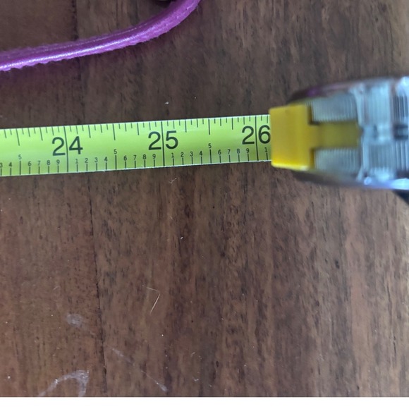 Perlina Leather Crossbody Bag Pink Adjustable Strap Small Shoulder Purse Vintage - Picture 5 of 11